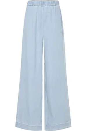 Pieces® Pcsmidi HW Wide Leg Pants Mpa Pantaloni con Gamba Ampia, , M Donna