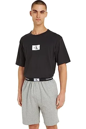 Calvin Klein Pantalone Pigiama Uomo Corto, (Grey Heather), S