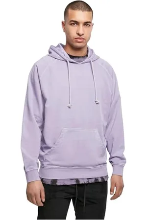 Urban classics Overdyed Hoody, Felpa con Cappuccio, Uomo, (Lavender), M