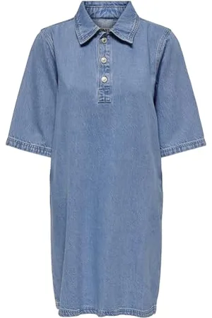 ONLY Onlgry S/S Dress DNM Azg Noos Abito Corto, , S Donna