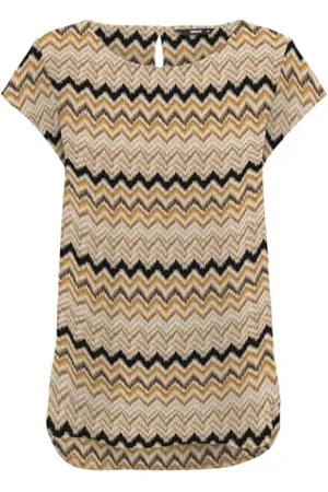 ONLY Onlnova Life Vis S/S Top AOP, T-Shirt Donna, , 46