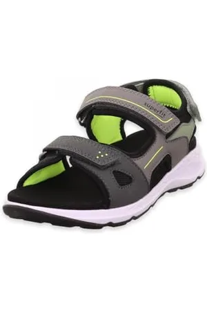 Superfit Criss Cross, Sandali, Grigio Verde Chiaro 2000, 35 EU