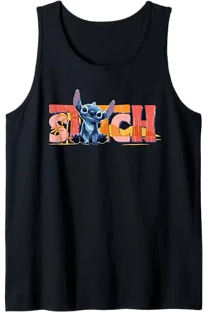 Disney Lilo & Stitch Live-Action Movie "Stitch" Name Logo Canotta