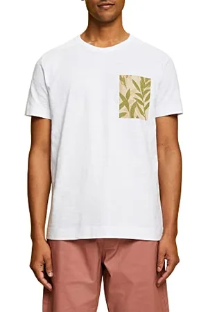 ESPRIT 053EO2K304 T-Shirt, 100/bianco, XS Uomo