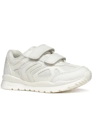 Geox J Pavel A, Scarpe da Ginnastica, White, 35 EU