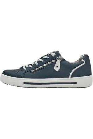 Jana Damen Sneaker Flach mit Reißverschluss Vegan, Scarpe da Ginnastica Donna, , 38 EU