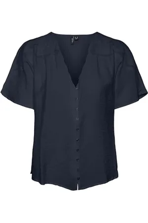 VERO MODA Vmavery SS Wide Top Wvn Ga T-Shirt, , M Donna