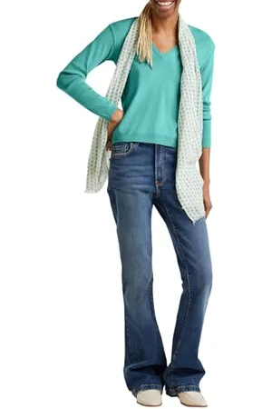 Benetton Maglia Scollo V M/L 1091D4625 Maglione, , S Donna