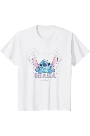 Disney Bambino Lilo & Stitch Ohana Means Family Sketch Maglietta