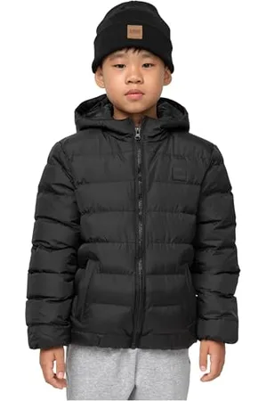 Urban classics Giacca Bambino Invernale, Piumino con Cappuccio Impermeabile, Giacca Trapuntata, Disponibile in Diversi Colori e Taglie da 110/116 - 158/171