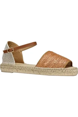 Geox D LAMPEDUSA B, Sandalo Piatto Donna, Camel/Lt Taupe, 38 EU