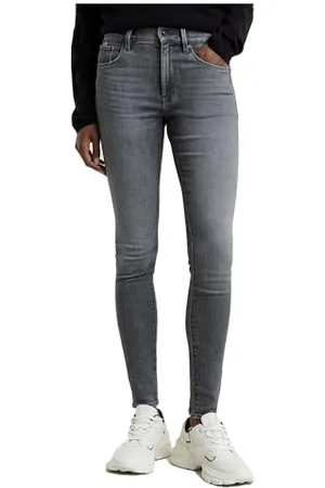G-Star 3301 Skinny Jeans, Jeans Donna, (Faded Ash Grey D05175-d535-g731), 31W / 32L