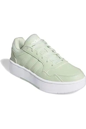 adidas Hoops 3.0 Bold Shoes, Scarpe Donna, Linen Green/Linen Green/Cloud White, 44 EU