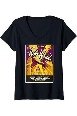 Dodo Donna War of the Worlds - Maglietta horror fantascientifico per Halloween Maglietta con Collo a V