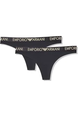 Emporio Armani Iconic Microfiber 2-Pack Thong Underwear, , S Women