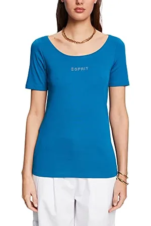 ESPRIT 043ee1k362 T-Shirt, Turchese Scuro, XXS Donna
