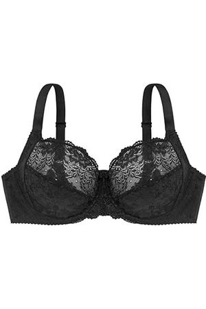 Dorina Philippa Reggiseno con Ferretto, Tessuto Micro Jacquard con Dettagli in Pizzo, Ali U-Back, e Spalline Regolabili per Sollevamento e Supporto