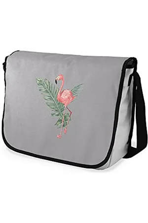 Bonamaison Stampate Digitalmente Borse da Scuola Messenger per Ragazze e Ragazzi, Borse a Tracolla per Studenti, Di nuovo a scuola, Dimensioni: 29x36 Cm