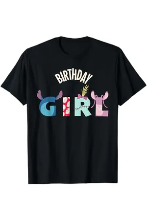 Disney Lilo & Stitch "Birthday Girl" Matching Birthday Party Maglietta