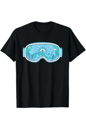 Symbiosis Supply Co. Ski Goggles Art Nature Mountains Minimalist Skiing Maglietta