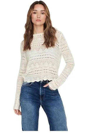 JACQUELINE DE YONG Jdysun Lay L/S Boatneck Pullov. Knt Noos Maglione Lavorato a Maglia, , S Donna