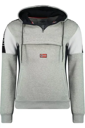 Geographical Norway Fago Men Hood Felpa con Cappuccio, , L Uomo
