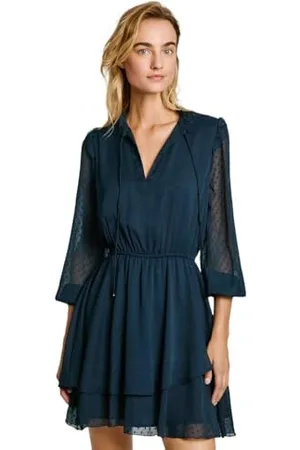 Pepe Jeans Otto Vestito, (Dulwich Blue), M Donna