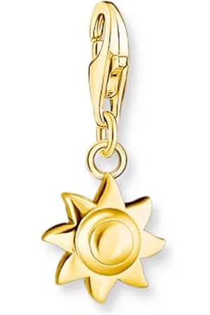 Thomas Sabo Ciondolo a forma di sole placcato oro 18 carati 2024-413-39, misura unica, Argento sterling, Nessuna pietra preziosa