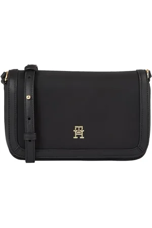Tommy Hilfiger TH Essential S Flap Crossover AW0AW15700, Borse a Tracolla Donna, (Black), OS