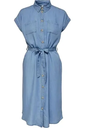 ONLY Onlpema Hannover SS DNM Sh Dress Qytnoos Abito in Jeans, , XXXL Donna