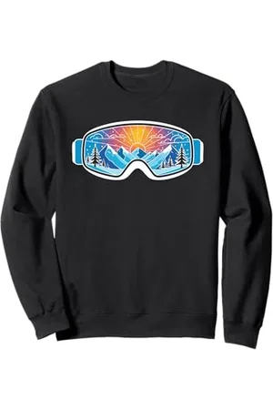 Symbiosis Supply Co. Ski Goggles Art Nature Mountains Minimalist Skiing Felpa