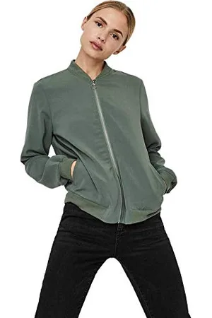 VERO MODA Giacca Blouson Sartoriale con Colletto Volante a Zip - Giacca Leggera e Versatile, Colore: , Taglia:XXL