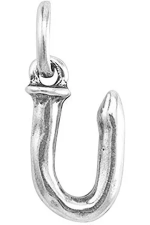 UNO de 50 UNOde50 Charm placcato Sterling a forma di lettera U