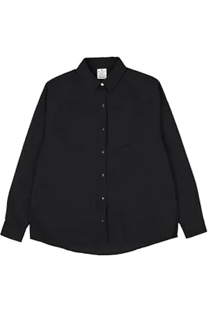 Champion Legacy C-Tech W (117516) -WR Peached Feel Crinckle LS Camicia da Donna, (NBK), S