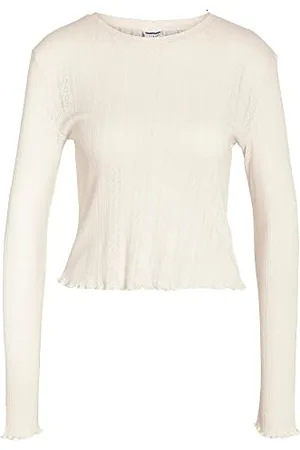 Noisy May Nmjudy L/S Babylock Dettaglio Top FWD Noos Maglietta a Maniche Lunghe, , M Donna