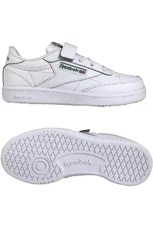 Reebok Club C 1V, Sneaker Unisex-Bambini, White/GLEGRN/VECBLU, 27.5 EU