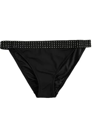 Koton Thick Waist Detail Embroidered Bikini Bottom Parte Inferiore, (999), 36 Donna