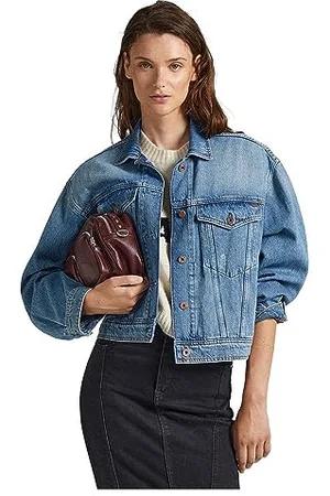 Pepe Jeans Turner Vintage, Giacca oversize Donna, (Denim),S