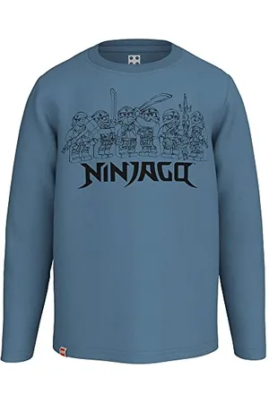 LEGO Wear Ninjago Langarmshirt Longsleeve Organic Cotton M12010657 T-Shirt, , 104 Bambini Unisex