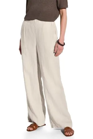 Street one A378739 Pantaloni Larghi in Lino, , 36W x 30L Donna
