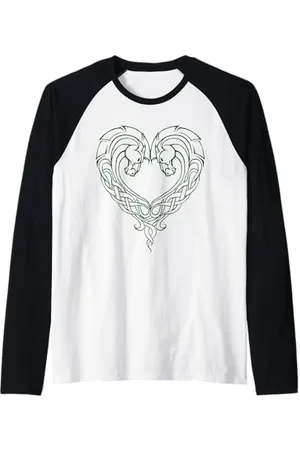 Roberto Cavalli Cuore di cavallo tribale Maglia con Maniche Raglan