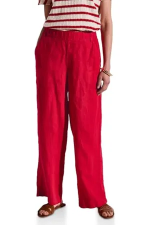 Street one A378739 Pantaloni Larghi in Lino, , 42W x 30L Donna