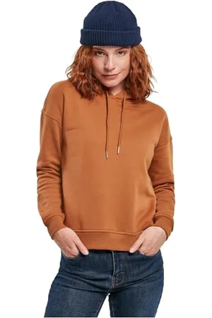Urban classics Felpa con Cappuccio Donna Invernale, Pullover Caldo Manica Lunga, Maglione Pesante per Ragazza, Colore toffee, Taglia S