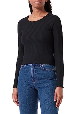 ONLY Onlemma L/S O-Neck Short Top Jrs Maglietta a Maniche Lunghe, , L Donna