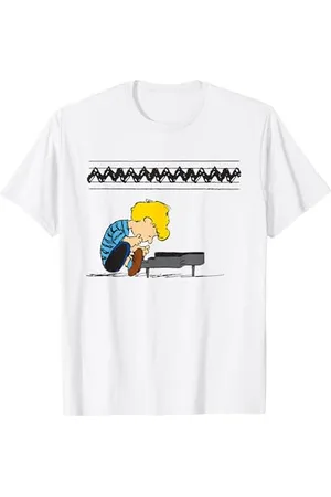 Peanuts Schroeder Al Piano Maglietta
