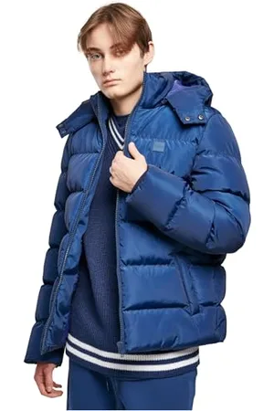 Urban classics Giacca da Uomo con Cappuccio Rimovibile, Giacca con Zip e Polsini Elastici, Giacca Impermeabile, Taglie S - 5XL