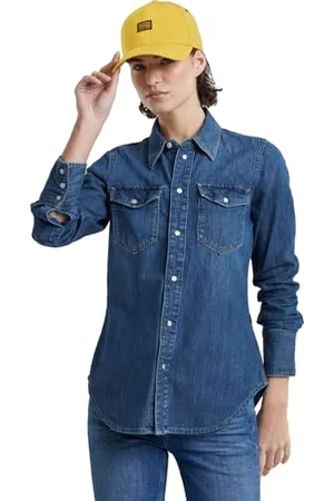 G-Star Donna Slim Western Shirt, (worn in windward D24343-D252-G749), S