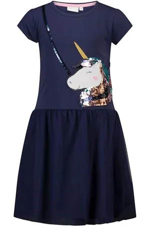 Salt & Pepper BY KIDS PARK Girls Jersey Dress Pocket Vestito da Gioco, , 140 Bambina