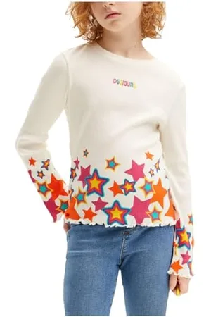 Desigual Girl Knit T-Shirt Long Sleeve, T-Shirt Ragazze