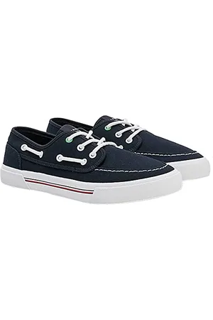 Tommy Hilfiger CORE BOAT SHOE CANVAS, Sneaker vulcanizzate Uomo, Blu (Desert Sky), 40 EU